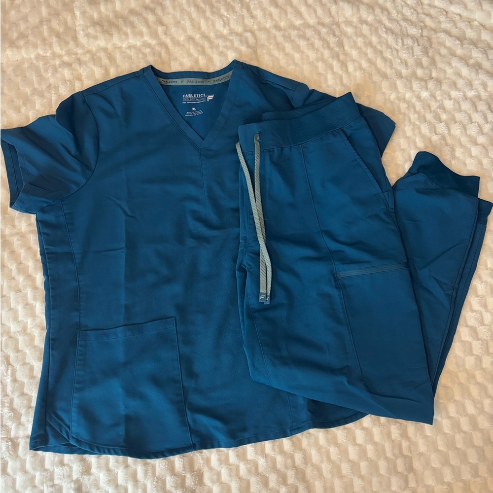 Caribbean Blue Scrub Set